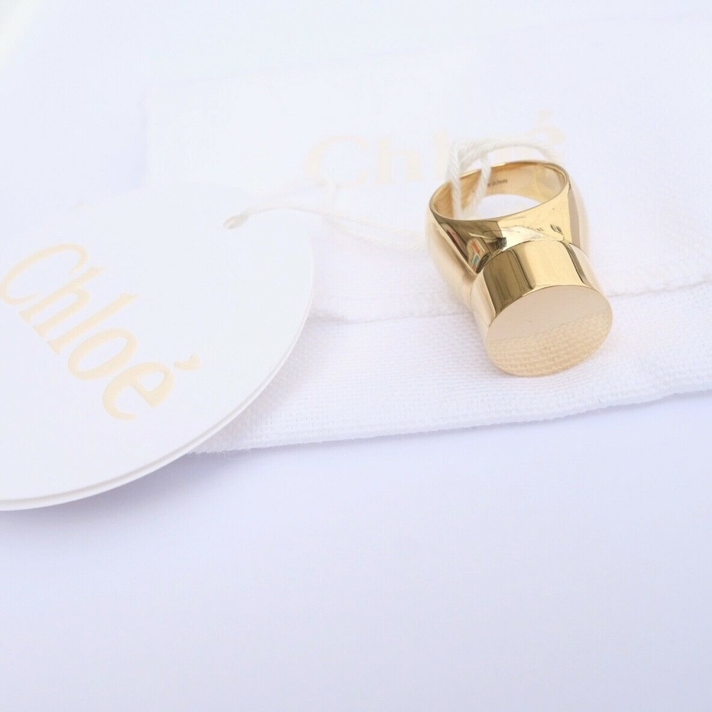 Chloé Round Bettina Ring Brass 56 7.75